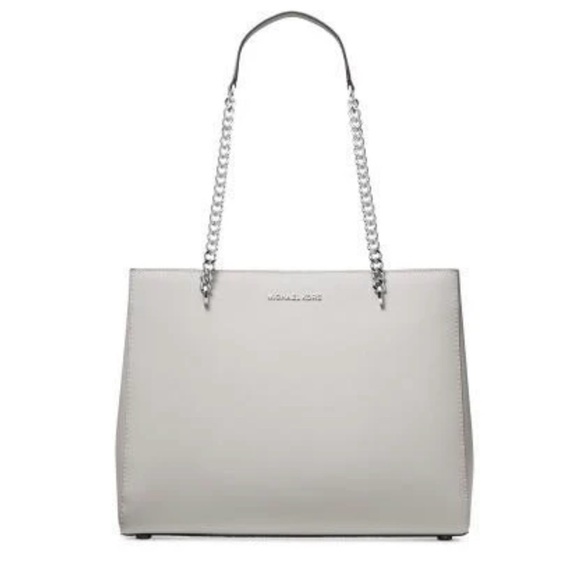 Michael Kors Handbags - Michael Kors Elegant Gray Tote with Silver Accents